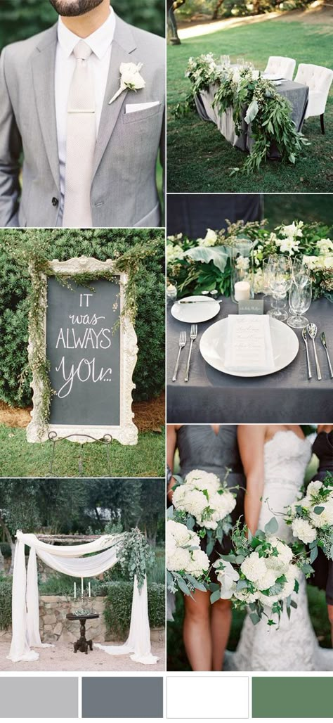 gray and white greenery garden wedding ideas Groom Suit Grey, Gray Wedding, Wedding Suits Groom, Grey Wedding, Wedding Garden, Engagement Ideas, Theme Color, Gray Weddings, Glass Garden