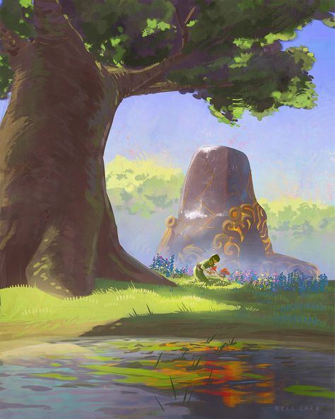 Botw Wallpapers, Botw Landscapes, Botw Aesthetic, Backgrounds Disney, Fantasy Fanart, Fantasy Inspo, Hyrule Castle, Widget Aesthetic, Botw Zelda