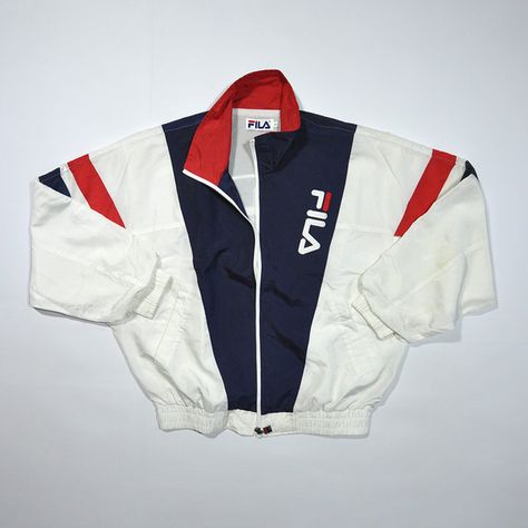 Fila Sportswear, Fila Outfit, Fila Windbreaker, Fila Jacket, Fila Vintage, Retro Sportswear, Vintage Sportswear, Tracksuit Jacket, Retro Streetwear