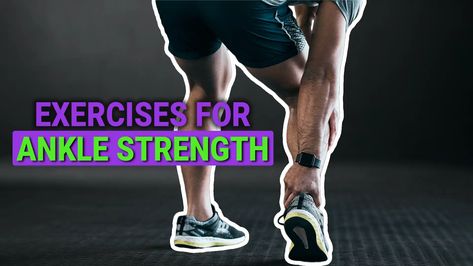 Avoid ankle instability and injuries by improving the strength around the foot. Discover our recommended exercises for ankle strength and improve mobility Physical Therapy For Ankle, Ankle Instability, Ankle Strength, Ankle Strengthening Exercises, Ankle Exercises, Strength And Mobility, Improve Mobility, Strengthening Exercises, Best Exercises