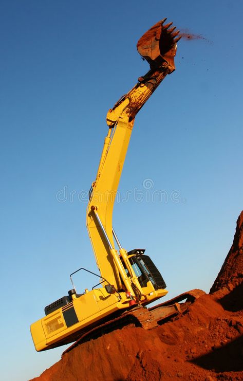 Heavy equipment. Heavy earth moving equipment #Sponsored , #ad, #Ad, #Heavy, #earth, #moving, #equipment Earth Moving Equipment, Inspiration Art, Heavy Equipment, Photo Image, Stock Images, Art Inspiration, Design Inspiration, Stock Photos, Design