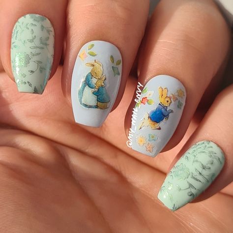 2024 Hot Nails Style | Summer Nails | Best Nail Designs Whinney Pooh Nails, Summer Disney Nails 2024, Winnie The Pooh Nail Art Simple, Winnie The Pooh Nail Designs Simple, Winnie Pooh Nails Art Designs, Rabbit Nails, Nail Designs For Beginners, Summer Nails Art, Best Nail Designs