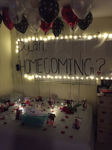 Asked my boyfriend to homecoming                                                                                                                                                                                 More Homecoming Dance Proposal, Epic Proposal, Creative Prom Proposal Ideas, Homecoming Poster Ideas, Cute Proposal Ideas, Homecoming Dates, Cute Homecoming Proposals, Cute Prom Proposals, Homecoming Posters