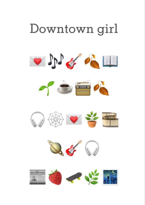 Downtown Emojis Combo, Downtown Emojis, Aesthetic Brown Emoji Combos, Vanilla Girl Emoji Combos, New York Emoji Combo, Downtown Girl Emojis, Clean Girl Emoji Combo, It Girl Emoji Combo, Bio Insta