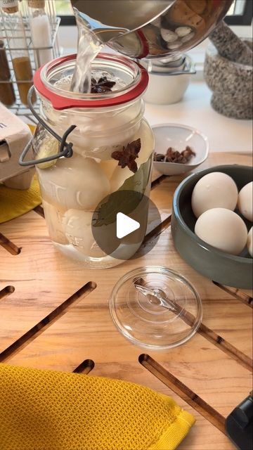 Philippe Trinh I Yummy Asian Eats on Instagram: "Wow, Chinese salted duck eggs! They’re also called “hahm tan” in Chinese and they date back to ancient China.

To make them-  wash your 🥚 eggs, then roll them in an alcohol spirit to sanitize the eggs. After that, we need to create a salty brine with salt, water, star anise, bay leaves and some shaoxing wine. 

Through osmosis salt does its thing, sucking out moisture from the eggs and giving them that signature salty flavor.  Pop them into a cupboard and forget about them for a few weeks! 

And when it comes to cooking, these eggs are so versatile. You can snack on them solo, or toss them into dishes like congee, salads, or stir-fries.

I was craving these so bad, thank you Care Bear, @carrieoninstyle, 🐻 for the eggs, they don’t come any Alcohol Spirits, Duck Eggs, Bay Leaves, Star Anise, Stir Fries, Ancient China, Care Bear, Leave In, Cupboard