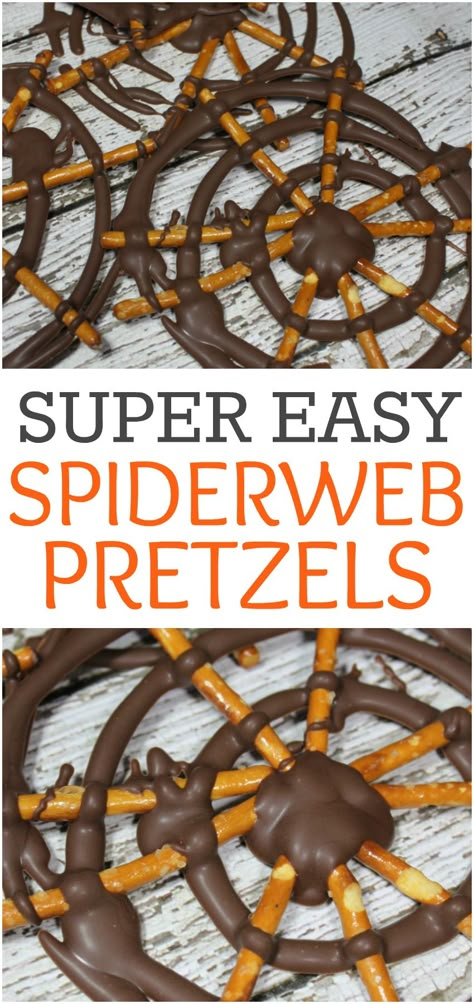 #halloween Easy Halloween School Party Treat Idea - Spiderweb Pretzels Spiderman food | spiderweb | Halloween treats | Halloween snacks | party food ideas | easy kid snacks Halloween School Party Treats, Pretzels Halloween, Spiderman Birthday Party Food, Halloween Pretzels, Kids Halloween Food, Easy Snacks For Kids, Fun Halloween Treats, Halloween Party Treats, Halloween Treats For Kids