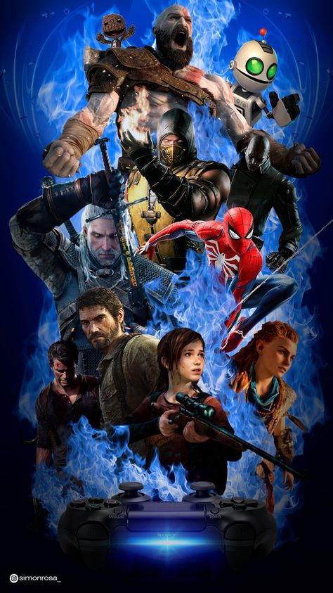 Ps5 Games Wallpaper, Playstation Games Wallpaper, All Games Wallpaper, Ps4 Games Wallpapers, Games Wallpaper Videogames, Wallpaper Playstation, Playstation Poster, Video Games Wallpaper, Playstation Wallpaper