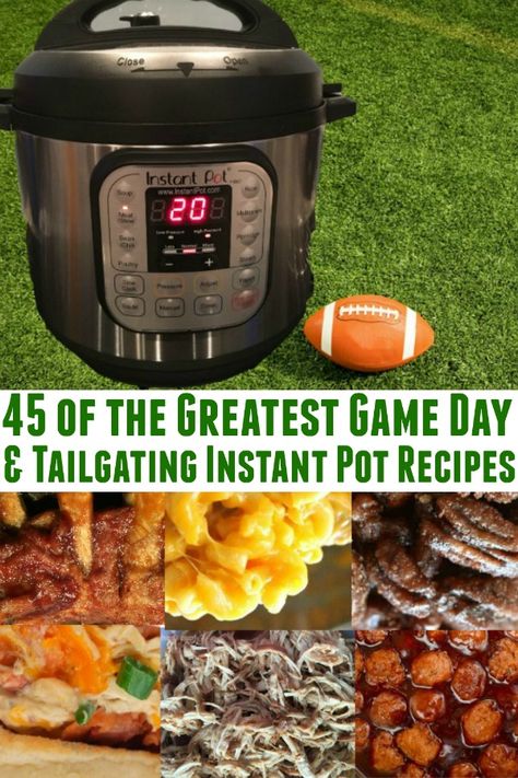 Getting ready for game day? Have a whole menu planned? Make sure you put your Instant Pot to work! Check out this round up with lots of delicious recipe ideas for your super bowl (or any game day) menu. Ribs, meatballs, wings, mac and cheese and more - all Instant Pot recipes! #superbowl #menu #tailgate #instantpot #recipe #mamacheaps Instant Pot Superbowl Recipes, Instant Pot Ribs Recipe, Super Bowl Dips, Super Bowl Menu, Easy Super Bowl, Super Bowl Trophy, Shredded Bbq Chicken, Bowl Party Food, Shredded Chicken Recipes