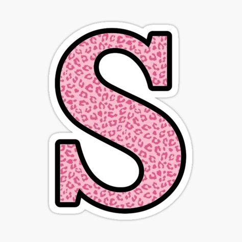 Preppy Cheetah Print, Preppy Cheetah, Sticker Letters, Wallpaper Preppy, Iphone Wallpaper Preppy, Outfit Boards, $b Wallpaper, S Alphabet, Pink Cheetah Print