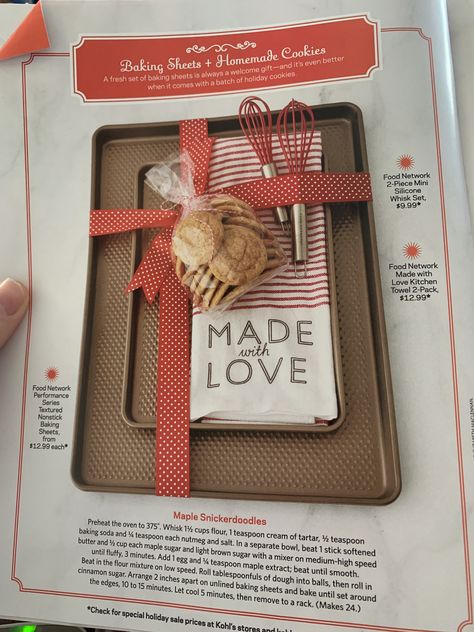 Christmas Baking Gifts, Neat Gift Ideas, The Food Network, Cookie Sheets, Baking Gift, Food Network Magazine, Baking Gifts, Neighbor Gifts, Homemade Cookies