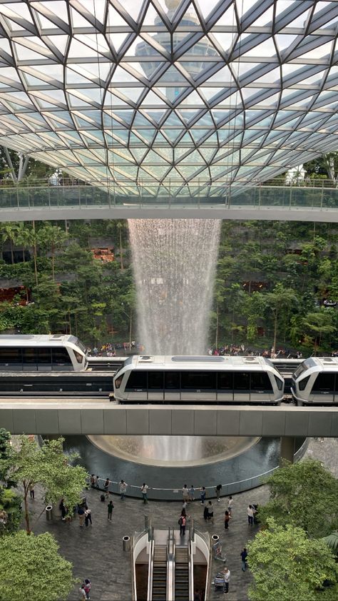 Jewel Changi Airport Singapore, Changi Jewel Airport, Changi Airport Singapore Aesthetic, Jewel Airport Singapore, Jewel Changi Airport Photoshoot, Bandara Singapore, Changi Airport Aesthetic, Singapore Airport Aesthetic, Singapura Aesthetic