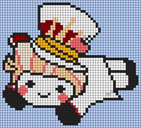 Hazbin Hotel Alpha Pattern, Hazbin Hotel Perler Beads, Hazbin Hotel Pixel Art, Aphmau Fan Art, Melty Bead Patterns, Pixel Art Templates, Pixel Drawing, Pixel Art Grid, Crochet Design Pattern