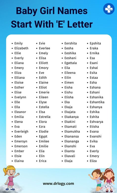 Baby Girl Names E Baby Girl Names, Girl Names With E, Baby Unique Names, Names Starting With A, Meaningful Baby Names, Inspirational Writing, Character Name Ideas, Names For Characters