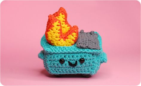 Fire Crochet Pattern, Fire Crochet, Twinkie Chan, Fire Pattern, Dumpster Fire, Yarn Tail, Diy Crochet Projects, Worsted Weight Yarn, Yarn Crafts