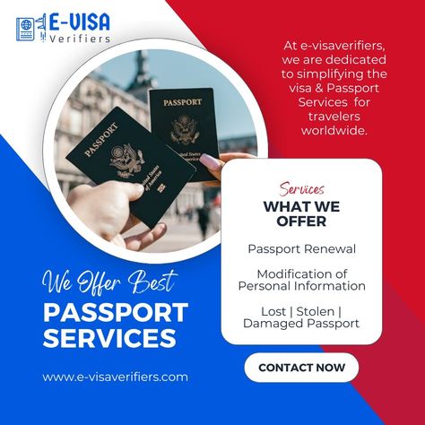 Streamline Your Travel with E-Visa Verifiers: Fast, Reliable Passport Services at Your Fingertips! Visit us :- www.e-visaverifiers.com Passport Services, Travel Visa, Swift, Travel, Instagram