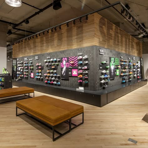 Jessica Davis, Nike Retail, Shoe Store Design, Sport Shop, Downtown Seattle, Shop Window Design, Interior Display, Sports Store, Shop Front Design