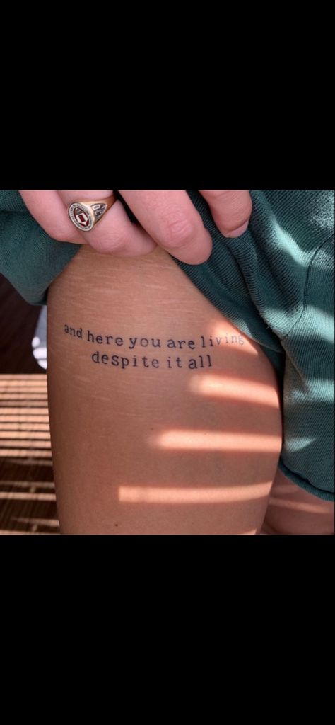 tattoo Go Deeper Tattoo On Back, And Here You Are Despite It All Tattoo, And Here You Are Living Despite It All, Living Despite It All Tattoo, And Here You Are Living Despite It All Tattoo, Despite It All Tattoo, 60 Seconds Tattoo, Deep Tattoo, Love Tattoos