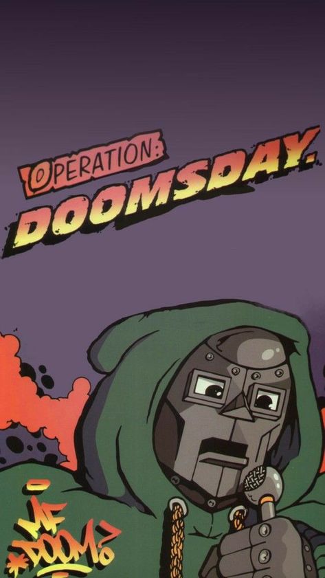 Mf Doom Cartoon Art, Mf Doom Cartoon, Mf Doom Wallpaper, Doctor Doom Art, Rap Album Covers, Hip Hop Poster, Music Collage, Music Poster Design, Rap Wallpaper