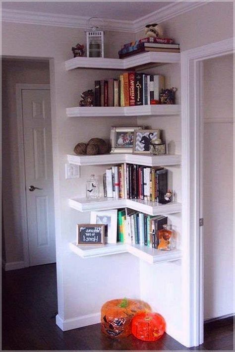 small kitchen storage ideas pinterest, kitchen storage ideas australia, kitchen counter organization ideas, Small Spaces Bedroom, Design For Small Spaces, Diy Bedroom Storage, Small Bedroom Storage, Kitchen Apartment, Small Space Bedroom, Diy Apartment Decor, Regal Design, Apartment Bedroom