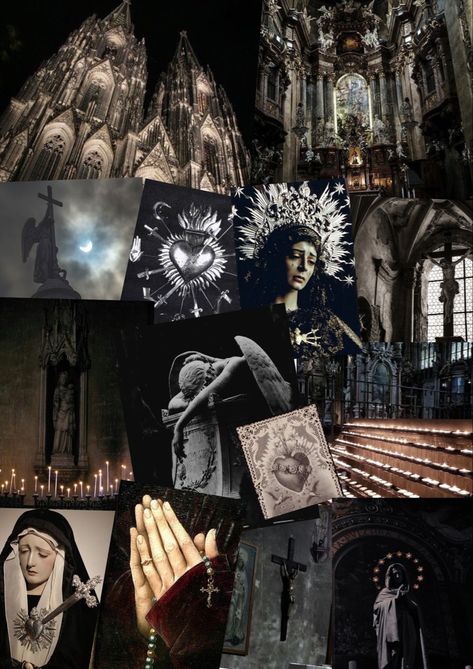 Scary Religious Aesthetic, Goth Catholic Aesthetic, Dark Catholicism, Dark Catholic Aesthetic, Goth Catholic, Goth Christian, Gothic Catholic, Catholic Guilt, Roman Catholic Art