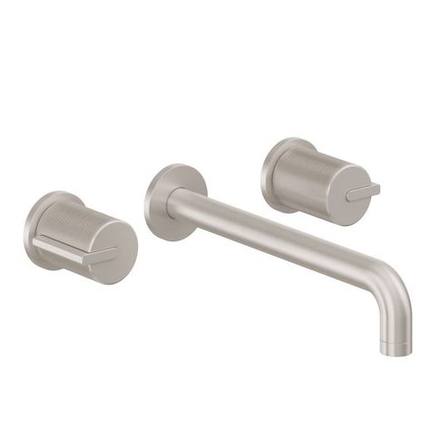 Two Handle Lavatory Wall Faucet Trim Only - TO-V3902K-9 - California Faucets Contemporary Style Bathroom, California Faucets, Luxury Bathroom Design, Hammer Handles, Wall Faucet, Kitchen Faucets Pull Down, Style Bathroom, Shower Kits, Tub Filler