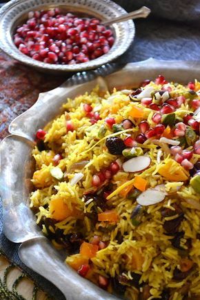 Persian Jeweled Rice, Jeweled Rice, Vegan Rice, Persian Cuisine, Iranian Food, Recipetin Eats, Salad Pasta, Rice Pilaf, Eastern Cuisine