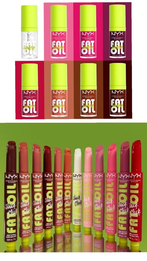 lip gloss and lip balms Nyx Fat Oil, Fat Oil, Oil Slick, Christmas Wishlist, Professional Makeup, Nyx, Makeup, Make Up