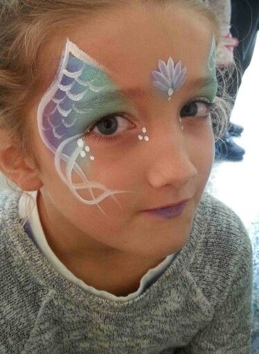 Mermaid Face Paint, Face Painting Images, Easy Face Painting Designs, Fairy Face Paint, Pirate Face, Girl Face Painting, Mermaid Kids, Face Painting Easy, Face Paint Makeup