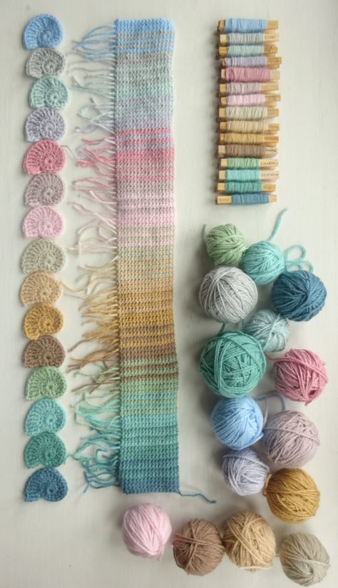 Temperature Blanket Yarn Colors, Color Palette Temperature Blanket, Temperature Blanket Colour Palette, Crochet Blanket Color Palette, Pastel Temperature Blanket, Temperature Blanket Colors Ideas, Crochet Yarn Color Palette, Temperature Blanket Palette, Attic 24 Crochet Blanket