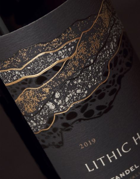 Lithic Hill – Packaging Of The World Wine Bottle Label Design, Wine Label Packaging, Wine Packaging Design, Whiskey Brands, Wine Label Design, Brand Creation, Wine Design, Wine Brands, Wine Packaging