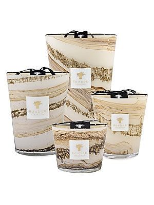 Sand Candles, Sand Collection, Baobab Collection, Elegant Candles, Horizontal Lines, Shades Of Beige, Woody Fragrance, Hand Candle, Chiaroscuro