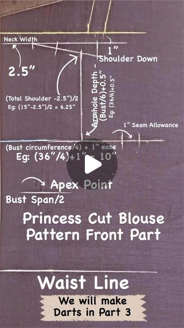 Princess Cut Blouse Designs Latest, Princess Cut Blouse Design, Tailoring Classes, Princess Cut Blouse, Sewing Online, Sewing Guide, Easy Dress Sewing Patterns, Latest Blouse Designs Pattern, Cut Blouse