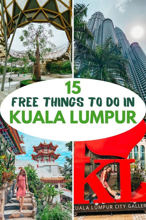 4 pictures of things to do in Kuala Lumpur Malaysia Itinerary, Kuala Lampur, Singapore Travel Tips, Kuala Lumpur Travel, Malaysia Travel Guide, Kl Malaysia, Travel Life Hacks, Kuala Lumpur City, Modern Skyscrapers