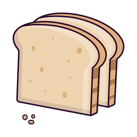 Free Vector | Free vector toasted bread slice cartoon sticker Cartoon Bread, Bread Vector, Bread Clip, Toasted Bread, Bakery Bread, Cartoon Stickers, Slice Of Bread, Premium Vector, Toast