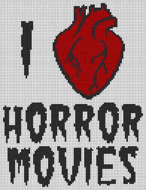 Alpha pattern #162397 | BraceletBook Freddy Krueger Alpha Pattern, Scary Pixel Art Grid, Crochet Horror Blanket, Crochet Grid Patterns Horror, Alpha Patterns Horror, Horror Tapestry Crochet, Beetlejuice Alpha Pattern, Horror Cross Stitch Pattern, Crochet Grid Patterns 20x20