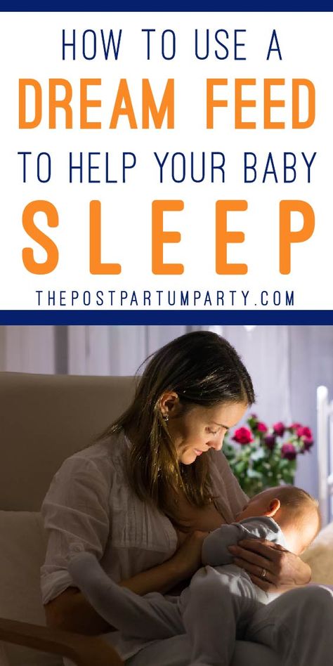 Use A Dream Feed to Help your Baby Sleep Longer Stretches—What is a dream feed, how do you do it, and what age should you stop? Here are dream feeding tips for breastfeeding, bottle and formula feeding, as well as a basic schedule of when to dream feed. #dreamfeed #babysleep Postpartum Party, What Is A Dream, What Are Dreams, Infant Feeding Guide, Baby Feeding Chart, Sleep Training Methods, Dream Feed, Newborn Schedule, Sleeping Tips