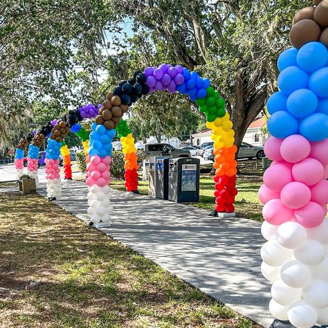 🌈✨5 Balloon Arches to elevate the @cityofkissimmee Pride Fest! They were crafted for the celebration of love and acceptance. 🏳️‍🌈 . . #kissimmeeballoons #orlandoballoons #PrideFestival #RainbowArches #PrideBalloonDecor #LoveIsLove #BalloonArt #InclusiveCelebration #Pridefest #EqualityForAll #ColorfulVibes Pride Balloons, Love And Acceptance, 5 Balloons, Balloon Arches, Balloon Decor, Balloon Art, Kissimmee, Balloon Arch, Orlando Florida