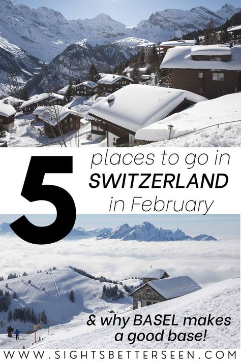 Wondering where to go in Switzerland in winter? This post tells you the most beautiful destinations to visit, like Lauterbrunnen and Mürren in the Swiss Alps, Lucerne, and more! There are so many things to do in Switzerland in winter and it's a great place to go to see snow, the Alps, and pretty chalets. Here's why you should travel to Switzerland in winter! #switzerlandtravel Spring Switzerland, Best Places In Switzerland, Places To Visit In Switzerland, Trip To Switzerland, Switzerland Itinerary, Switzerland Vacation, Places In Switzerland, Switzerland Cities, Visit Switzerland