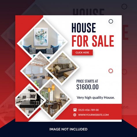 Real estate square banner template | Premium Psd #Freepik #psd #banner #flyer #house #template Real Estate Banner, Flex Banner Design, Inmobiliaria Ideas, Banner Design Layout, 포트폴리오 레이아웃, Real Estate Marketing Design, Banner Web, House Template, Graphic Design Flyer