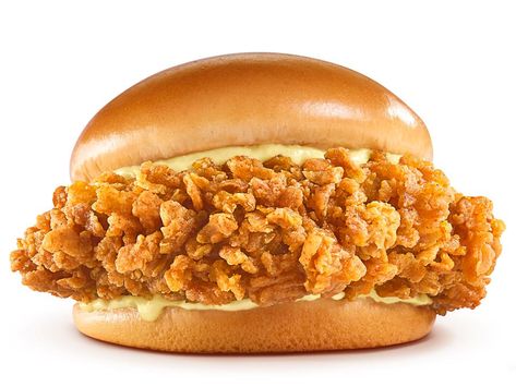 Fried Chicken lovers look for the same qualities of flavor, crispiness, and juiciness when it comes to choosing a chicken sandwich. Good thing there’s the Jollibee Chicken Sandwich that satisfies the needs of fried chicken lovers with its delicious, 100% real hand-breaded premium chicken fillet resulting in that extra crunchy exterior! Better yet, it’s even made better with the special dressing that complements the tasty chicken fillet and buttery brioche buns making a 100% Real Chicken Sandwich Jollibee Chicken, Chicken Bucket, Crispy Chicken Sandwiches, Chicken Fillet, Spicy Chicken Sandwiches, Sandwich Ingredients, Favorite Chicken, Brioche Buns, Chicken Lovers