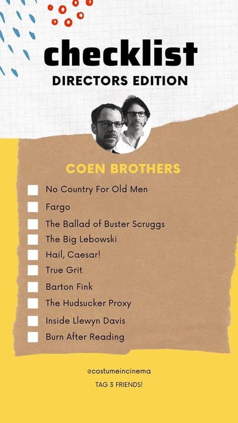 Burn After Reading, Coen Brothers, Brothers Movie, Foreign Movies, Movie Directors, Top Film, Graphic Design Infographic, Great Movies To Watch, Foreign Film