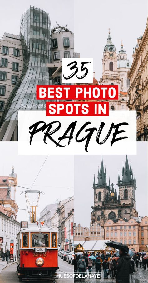 Visit the best Instagrammable places in Prague for the best Prague photography opportunities! These are the best photo spots in Prague to level up your IG feed. Plus tips for shooting photos in Prague From hidden gems to popular spots, in Prague to show you them all! Prague Photography, Prague Photos, Czech Republic Travel, Visit Prague, Prague Travel, Eastern Europe Travel, Europe Trip Itinerary, Backpacking Europe, European Destinations