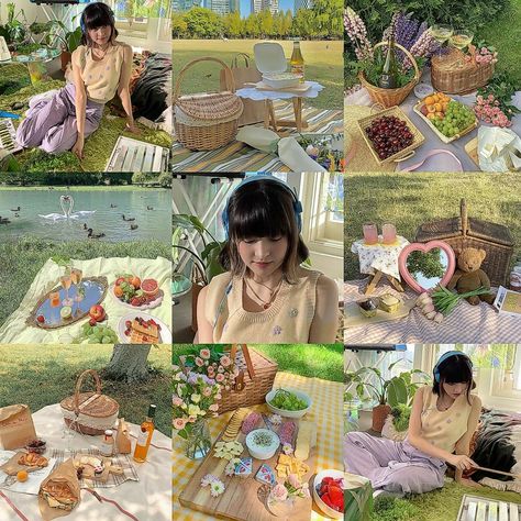 Picnic Aesthetic Korean, Lily M, Picnic Aesthetic, Aesthetic Korean, Korean Aesthetic, Mood Boards, Mood Board, Lily, Instagram