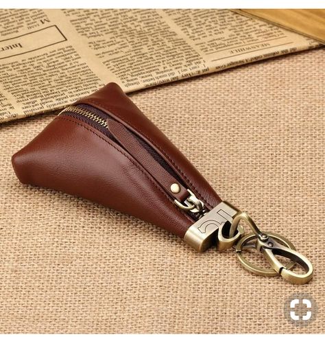 Leather Coin Purse Pattern, Coin Purse Pattern, Leather Bag Design, Leather Work Bag, Leather Wallet Pattern, Purse Pattern, Leather Key Case, Leather Coin Purse, Leather Projects