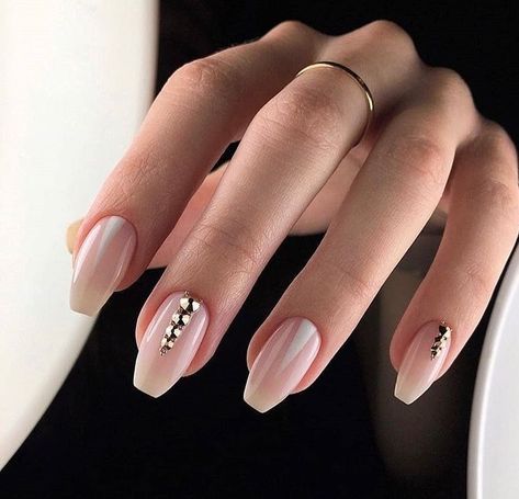 Ballerina Nails Short, Nails Design Short, Ballerina Nails Designs, Short Coffin Nails Designs, Pride Nails Designs, Nails Designs Short, Pride Nails, Nails Acrylic Coffin, Short Coffin