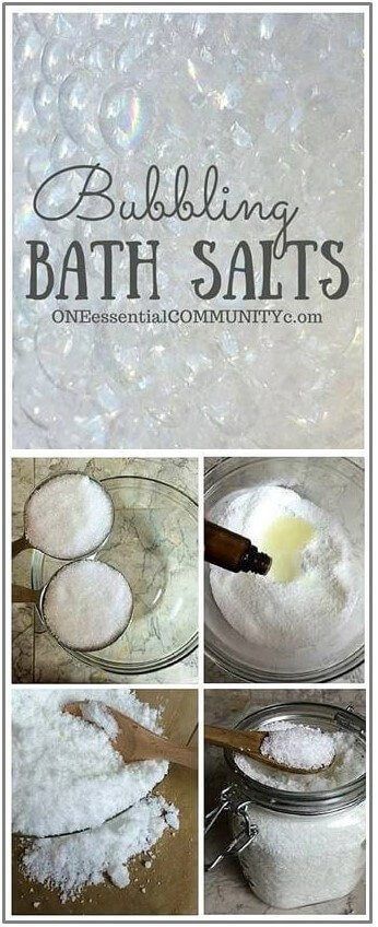 DIY bubbling bath salts recipe -- it's a bubble bath AND bath salts (essential oil recipe, DIY bath salts, natural DIY, doTERRA, Young Living, Plant Therapy, homemade gift) Bubbling Bath Salts, Bath Salts Recipe, Bath Salts Diy, Salt Bath, Making Essential Oils, Plant Therapy, Homemade Bath Products, Nails Polish, Diy Essential Oils