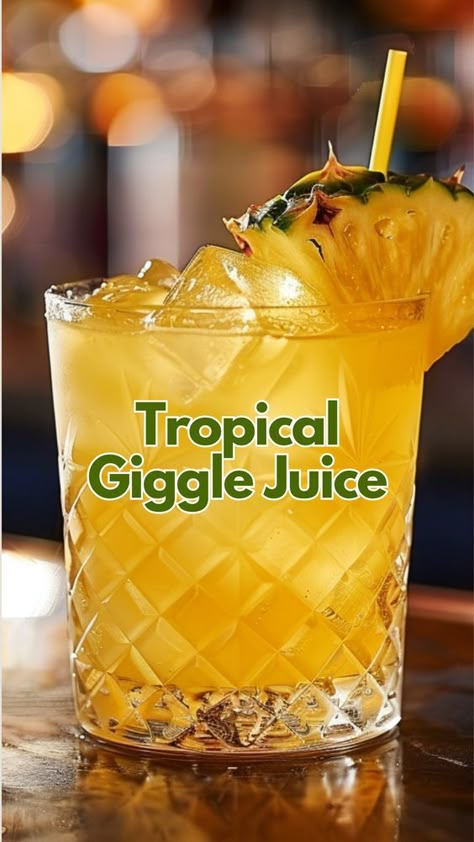 Tropical Giggle Juice Vodka Fruity Mixed Drinks, Island Oasis Drink Recipes, Drinks With Malibu Rum Easy, Summer Alcoholic Drinks For A Party, Malibu Rum Drinks Recipes, Giggle Juice Recipe, Giggle Juice, Tropical Drink Recipes, Rum Drinks Recipes