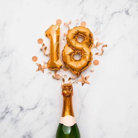 Photo champagne bottle with gold number ... | Premium Photo #Freepik #photo #golden-anniversary #happy-birthday-gift #18-years #birthday-ribbon 18years Birthday, Birthday Ribbon, Gold Number Balloons, Golden Anniversary, Gold Number, Number Balloons, Champagne Bottle, Premium Photo, Birthday Gift