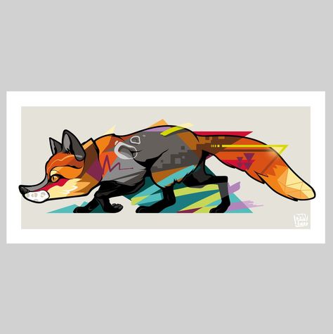 Leo Design, Leo Art, Skull Art Tattoo, Fox Art Print, Psy Art, Cute Canvas Paintings, Graffiti Characters, Graffiti Cartoons, Bunny Art