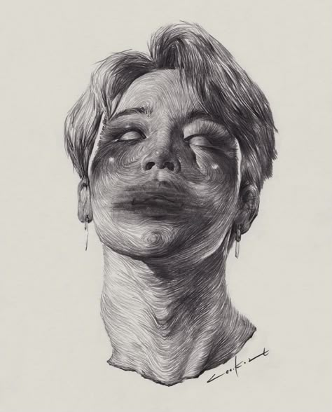 Artsy Aesthetic, Jimin Fanart, Kpop Drawings, Great Paintings, Portrait Sketches, Bts Drawings, Pencil Portrait, Anime Couples Manga, Book Art Drawings